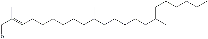 2,10,16-Trimethyl-2-docosen-1-al Struktur