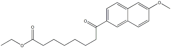 8-Oxo-8-[6-methoxy-2-naphtyl]octanoic acid ethyl ester Struktur