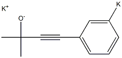 Potassium 3-(3-potassiophenyl)-1,1-dimethyl-2-propyne-1-olate Struktur