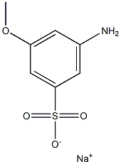 3-Amino-5-methoxybenzenesulfonic acid sodium salt Struktur