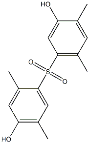 3,4'-Dihydroxy-2',4,5',6-tetramethyl[sulfonylbisbenzene] Struktur