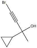 4-Bromo-2-cyclopropyl-3-butyn-2-ol Struktur