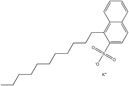 1-Undecyl-2-naphthalenesulfonic acid potassium salt Struktur