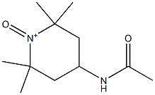 1-Oxo-2,2,6,6-tetramethyl-4-(acetylamino)piperidinium Struktur