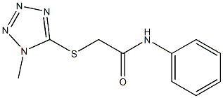 N-Phenyl-2-[(1-methyl-1H-tetrazol-5-yl)thio]acetamide Struktur