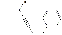 1-(1,1-Dimethylethyl)-5-phenyl-2-pentyn-1-ol Struktur