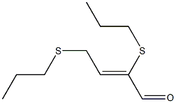 2,4-Bis(propylthio)-2-butenal Struktur