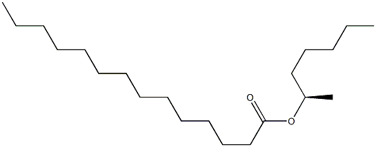 (-)-Myristic acid (R)-1-methylhexyl ester Struktur