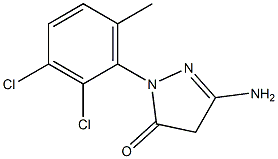 3-Amino-1-(2,3-dichloro-6-methylphenyl)-5(4H)-pyrazolone Struktur