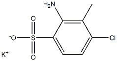 2-Amino-4-chloro-3-methylbenzenesulfonic acid potassium salt Struktur