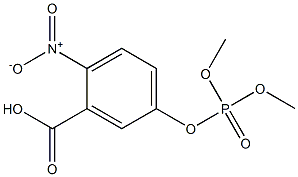 Phosphoric acid dimethyl 3-carboxy-4-nitrophenyl ester Struktur