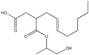 2-(2-Octenyl)succinic acid hydrogen 1-(2-hydroxy-1-methylethyl) ester Struktur