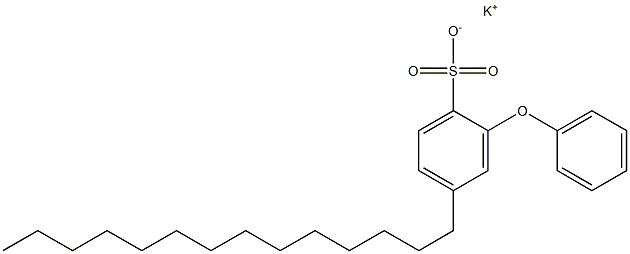 2-Phenoxy-4-tetradecylbenzenesulfonic acid potassium salt Struktur