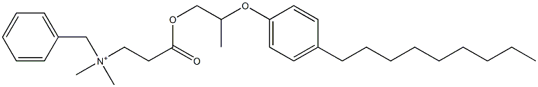 N,N-Dimethyl-N-benzyl-N-[2-[[2-(4-nonylphenyloxy)propyl]oxycarbonyl]ethyl]aminium Struktur