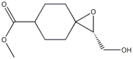 (2R)-2-(Hydroxymethyl)-1-oxaspiro[2.5]octane-6-carboxylic acid methyl ester Struktur