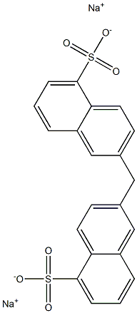 2,2'-Methylenebis(5-naphthalenesulfonic acid)disodium salt Struktur