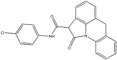 N-(4-Chlorophenyl)-1,2-dihydro-1-oxo-6H-pyrrolo[3,2,1-de]acridine-2-carboxamide Struktur