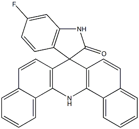 6'-Fluorospiro[dibenz[c,h]acridine-7(14H),3'-[3H]indol]-2'(1'H)-one Struktur