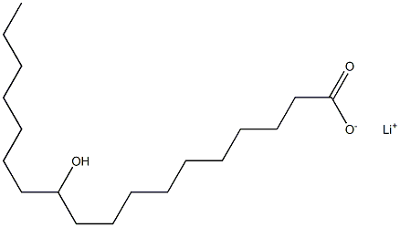 11-Hydroxystearic acid lithium salt Struktur