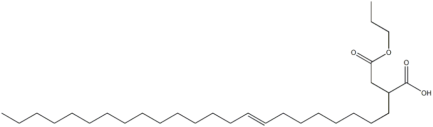 2-(8-Tricosenyl)succinic acid 1-hydrogen 4-propyl ester Struktur