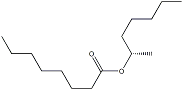 (+)-Octanoic acid (S)-1-methylhexyl ester Struktur