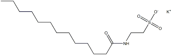 N-Tridecanoyltaurine potassium salt Struktur