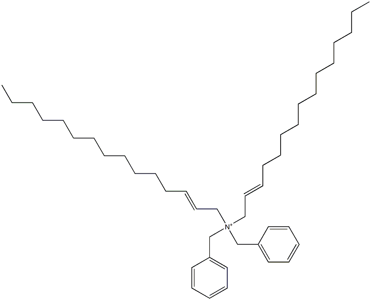 Di(2-pentadecenyl)dibenzylaminium Struktur