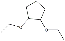 1,2-Diethoxycyclopentane Struktur