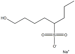 8-Hydroxyoctane-4-sulfonic acid sodium salt Struktur