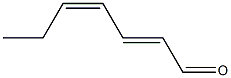 (2E,4Z)-2,4-Heptadienal Struktur