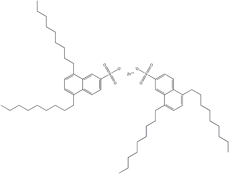 Bis(5,8-dinonyl-2-naphthalenesulfonic acid)zinc salt Struktur