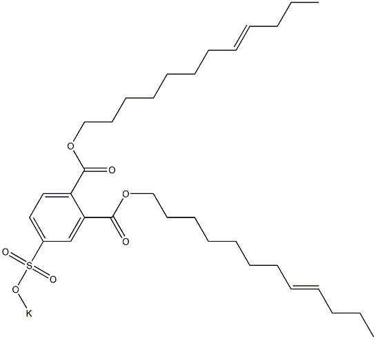 4-(Potassiosulfo)phthalic acid di(8-dodecenyl) ester Struktur