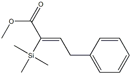 (Z)-4-Phenyl-2-trimethylsilyl-2-butenoic acid methyl ester Struktur