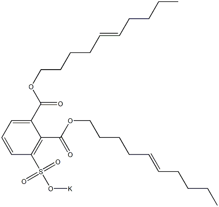 3-(Potassiosulfo)phthalic acid di(5-decenyl) ester Struktur