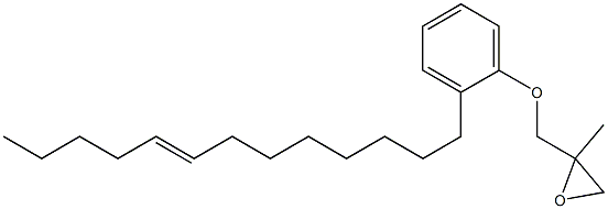 2-(8-Tridecenyl)phenyl 2-methylglycidyl ether Struktur