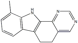 10-Methyl-6,11-dihydro-5H-pyrimido[4,5-a]carbazole Struktur