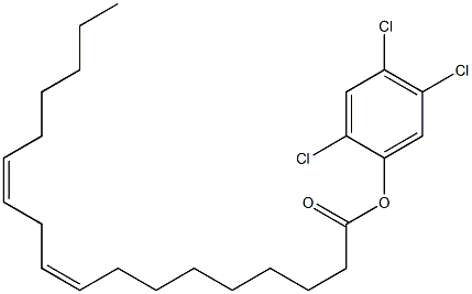 (9Z,12Z)-9,12-Octadecadienoic acid 2,4,5-trichlorophenyl ester Struktur