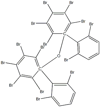 (2,6-Dibromophenyl)(2,3,4,5,6-pentabromophenyl) ether Struktur