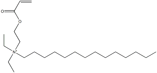 N,N-Diethyl-N-[2-[(1-oxo-2-propenyl)oxy]ethyl]-1-tetradecanaminium Struktur