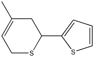 5,6-Dihydro-4-methyl-6-(2-thienyl)-2H-thiopyran Struktur