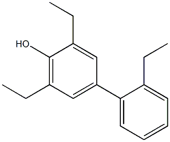 2,6-Diethyl-4-(2-ethylphenyl)phenol Struktur