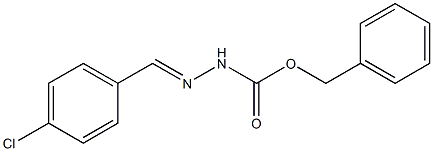 4-Chlorobenzaldehyde benzyloxycarbonyl hydrazone Struktur