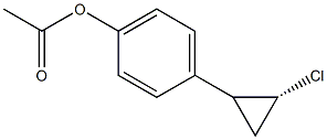 1-[(2R)-2-Chlorocyclopropyl]-4-acetoxybenzene Struktur