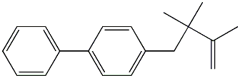 4-[2,2,3-Trimethyl-3-butenyl]biphenyl Struktur