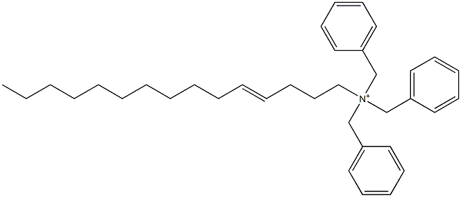 (4-Pentadecenyl)tribenzylaminium Struktur