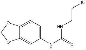 1-(2-Bromoethyl)-3-(1,3-benzodioxol-5-yl)urea Struktur