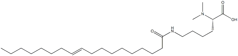 N6-(10-Octadecenoyl)-N2,N2-dimethyllysine Struktur