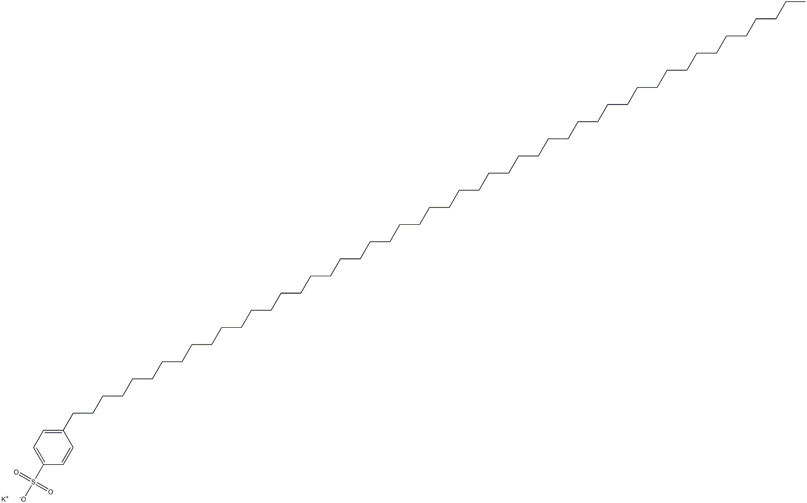 4-(Pentacontan-1-yl)benzenesulfonic acid potassium salt Struktur