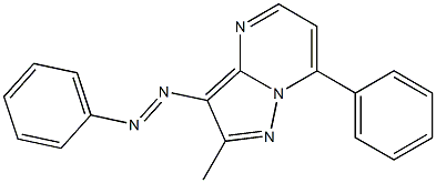 2-Methyl-3-(phenylazo)-7-phenylpyrazolo[1,5-a]pyrimidine Struktur