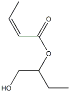 (Z)-2-Butenoic acid 1-(hydroxymethyl)propyl ester Struktur